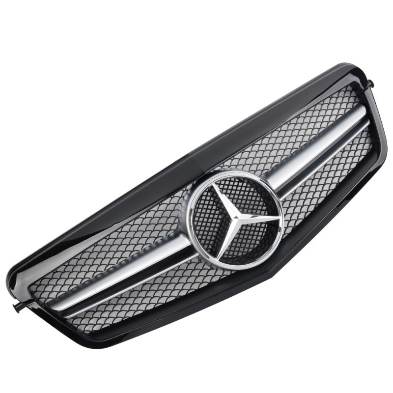 Grille sport for Mercedes E-CLASS W212 2009-2013 gloss black amg look