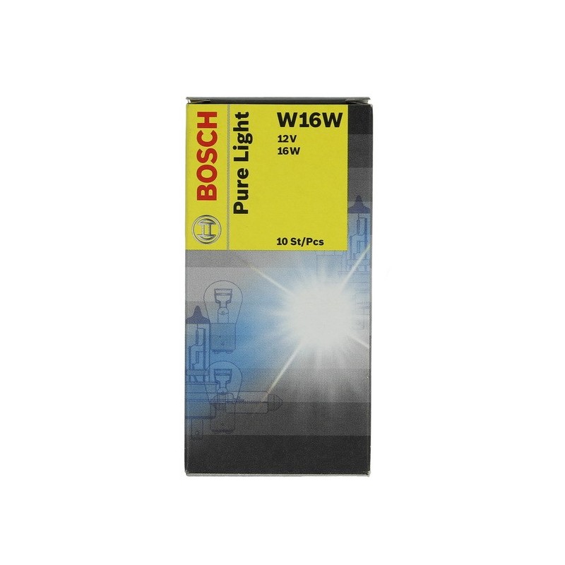 Light bulb12V 16W BOSCH 198730220510  W2,1X9,5D , 12V 16W , W16W