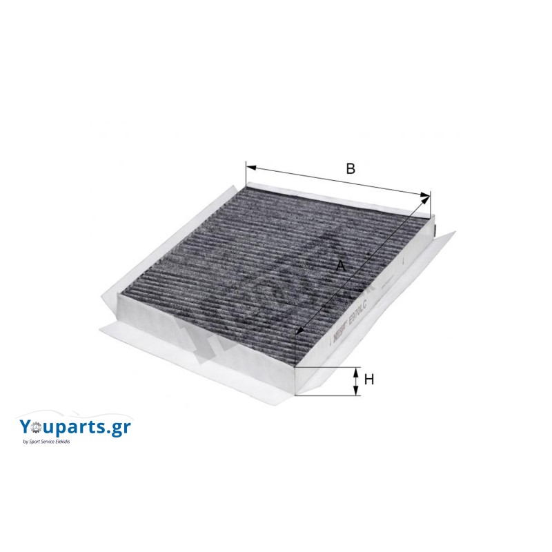 Φίλτρο καμπίνας ενεργού άνθρακα Hengst E970LC Mercedes C, CLK  W203 W209