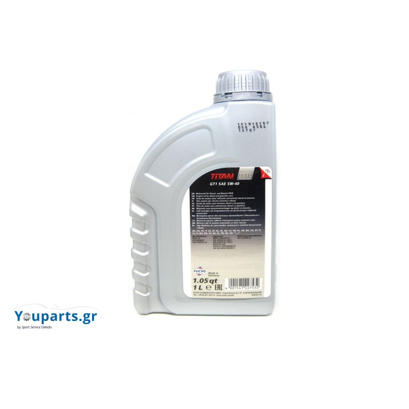 FUCHS TITAN GT1 5w40 λιπαντικό κινητήρα 1L