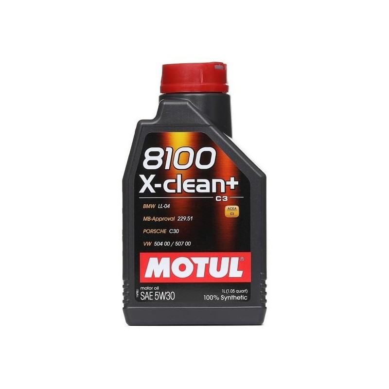 Motul 8100 X-CLEAN + C3 504/507 5W-30 1lt, Engine Oil
