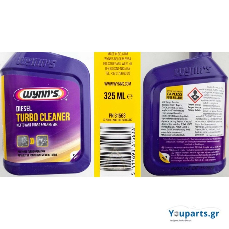 Καθαριστικό Κινητήρων Diesel Turbo Wynn's 325ml, W31563