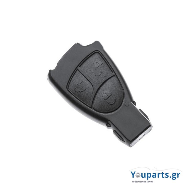 Κέλυφος καβούκι κλειδιού mercedes μαύρο με 3 κουμπία