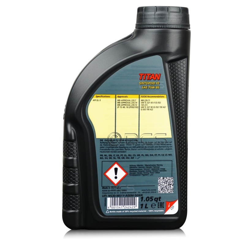 Λάδι διαφορικού FUCHS FE SAE 75W-85