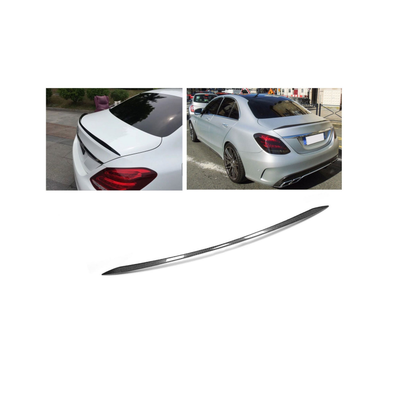Αεροτομή πορτ μπαγκάζ LIP τύπου carbon για Mercedes-Benz C-Class W205 2014-2018.
