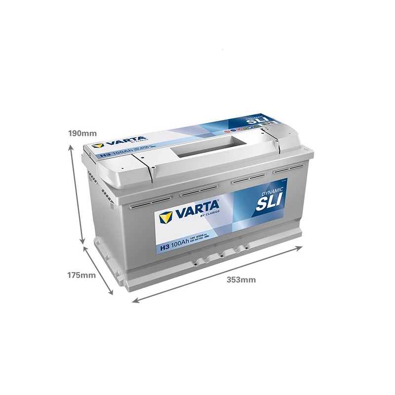 Μπαταρία VARTA  600402083 12V 100Ah/830A DYNAMIC SLI