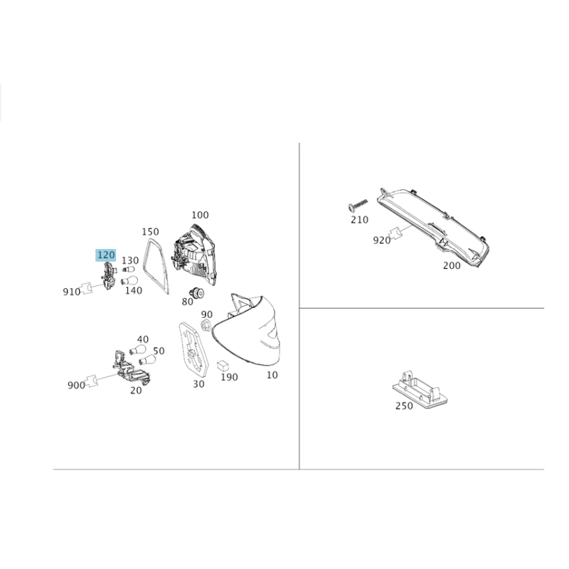 Bulb mount Mercedes Benz A2468201077