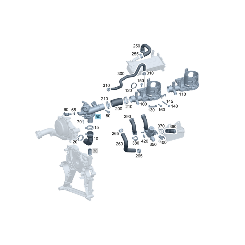 TRICLO engine thermostat for Mercedes Benz OM651