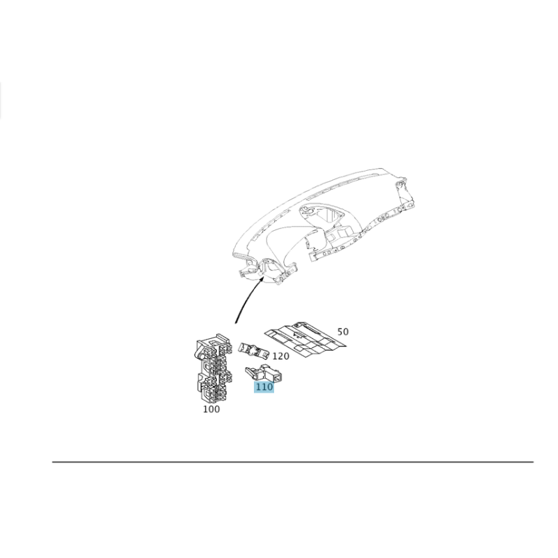 Πρίζα-φις πλεξούδας καλωδίωσης Mercedes Benz A0035452001