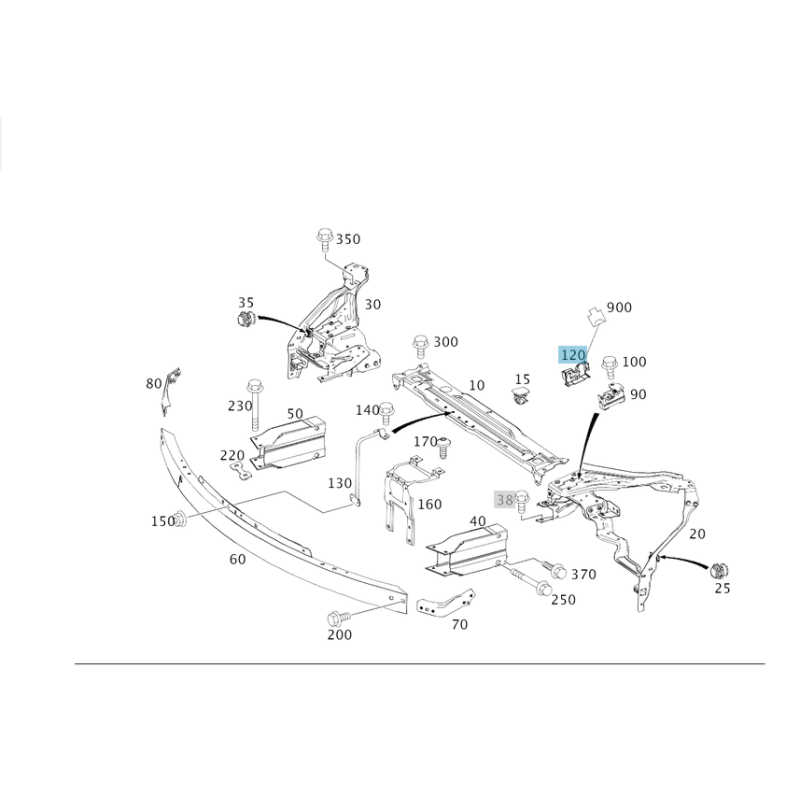 Διακόπτης (limit switch) συναγερμού για το καπό του κινητήρα Mercedes Benz A2048707910