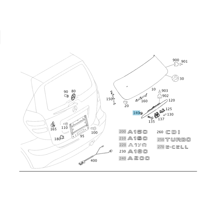 Spreader nut Mercedes Benz A0009982685,A0009984685
