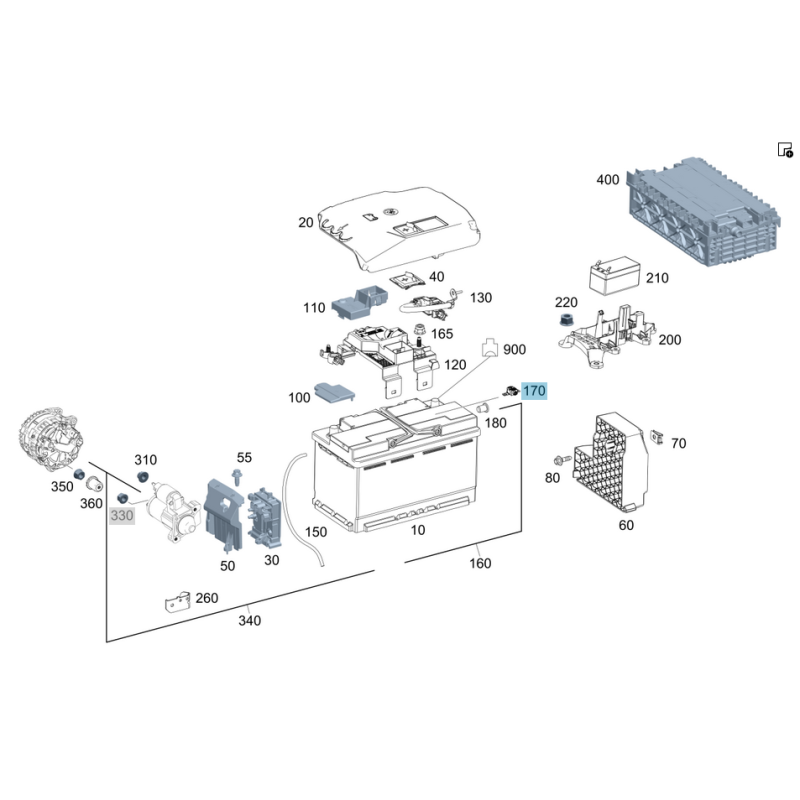 Πυροασφάλεια μπαταρίας Mercedes Benz W118/W177/W247  N000000008776