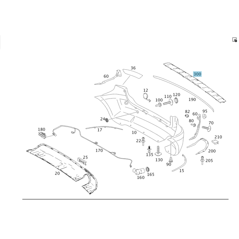 Step plate Mercedes Benz W245  A1698850111