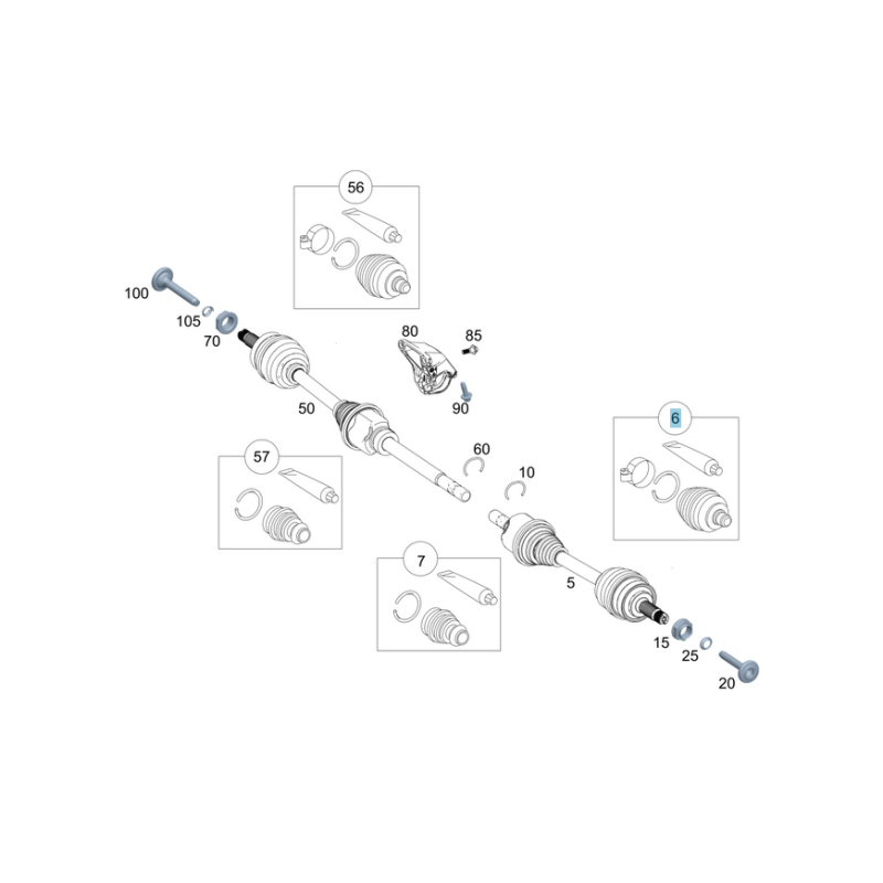 Boot Repair Kit W447/W910 MERCEDES BENZ A9103304400