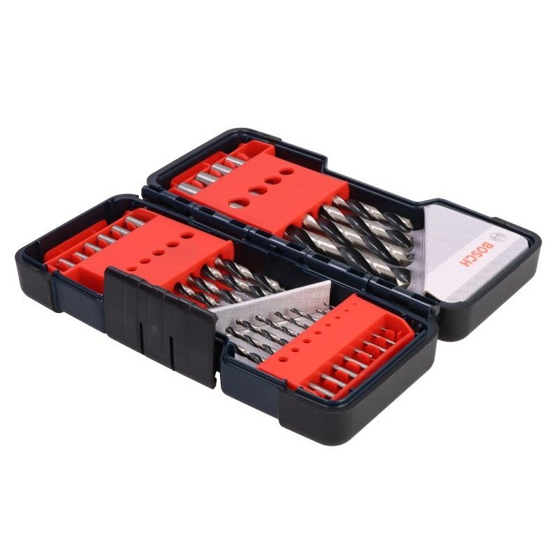 Σετ τρυπανιών μετάλλου Bosch HSS PointTeQ ToughBox 18τμχ