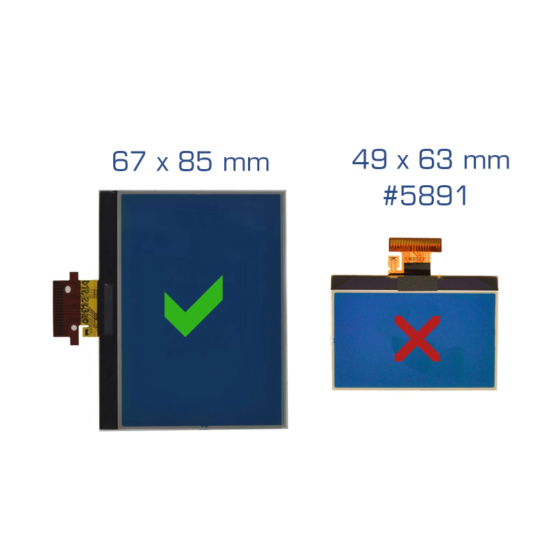 Οθόνη LCD για Καντράν VW / Seat / Skoda