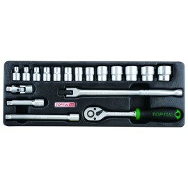 3/8" DR. Flank Socket Set 18PCS