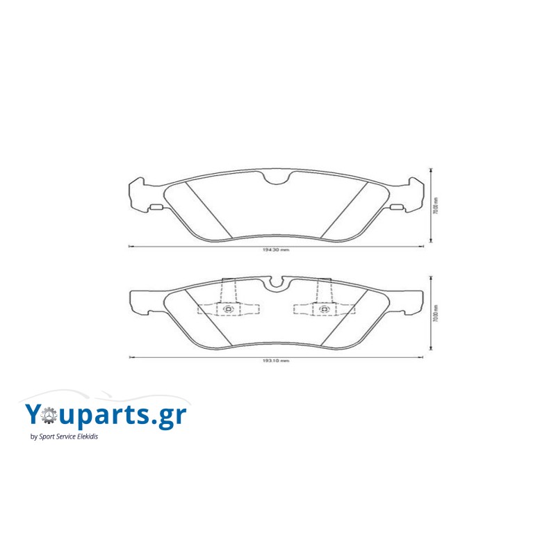 Τακάκια εμπρός JURID 573175J