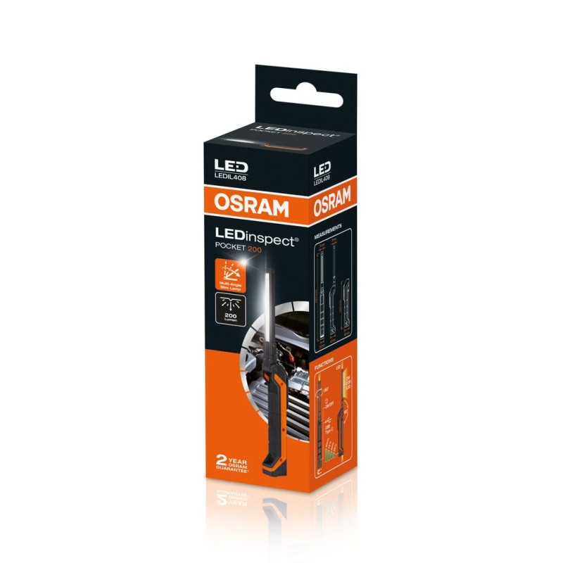 Επαναφορτιζόμενος φακός OSRAM LEDinspect POCKET 200