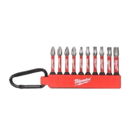 Milwaukee Σετ 10 Μύτες Κατσαβιδιού Torx / Αστέρι / Σταυρός Shockwave