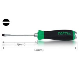 Go-Thru Slotted Screwdrivers TOPTUL 150mm