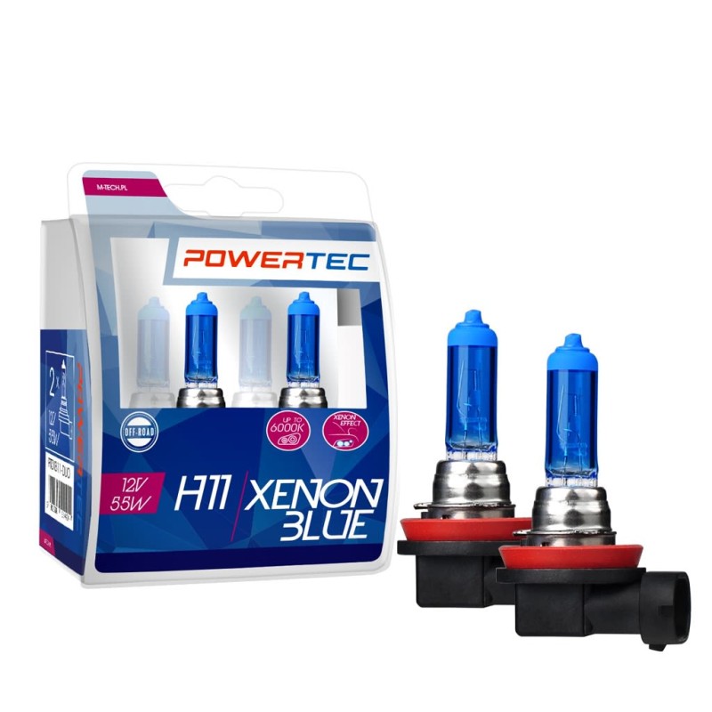 Σετ λάμπες αλογόνου  PowerTec Xenon Blue M-Tech