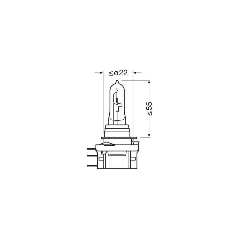 Λάμπα αλογόνου τύπου H15 OSRAM OSR64176-