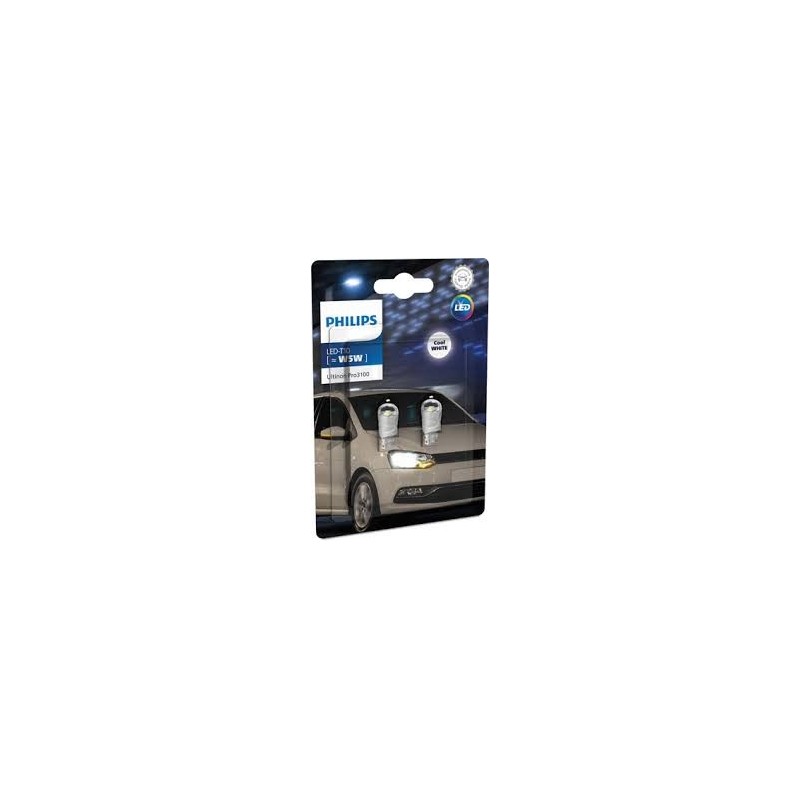 Λάμπες LED Philips Ultinon Pro3100 T10 W5W Ψείρες (2τμχ)