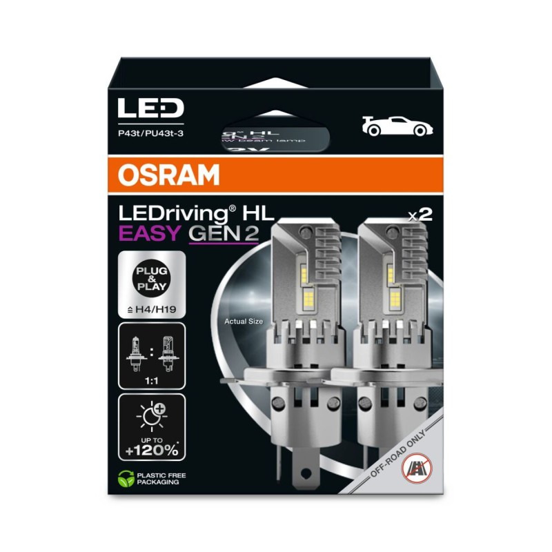 Λάμπες Osram LEDriving HL EASY Gen2 OSR64193DWESY 2-2HB