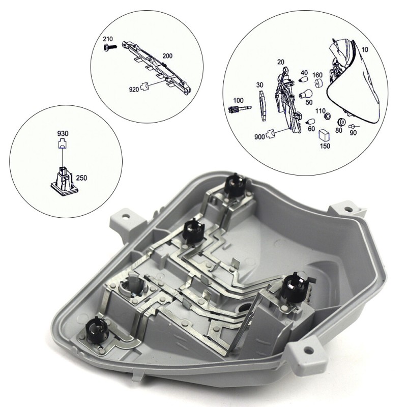 Πλακέτα φανού πίσω αριστερά Mercedes Benz  W176 A1768200177 65