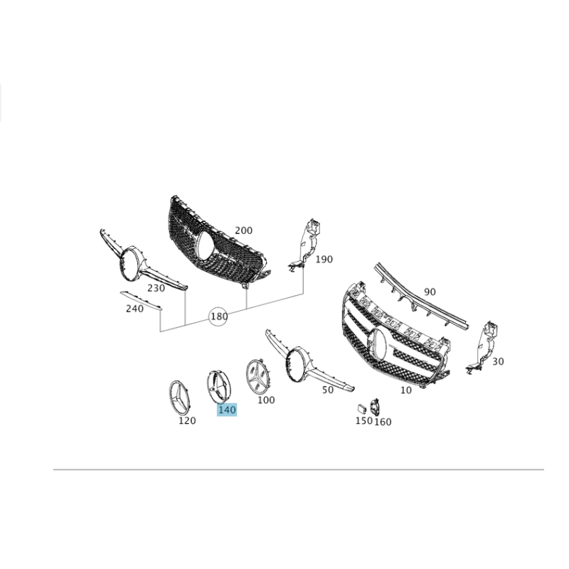 Mercedes star basic carrier star  A0008880060