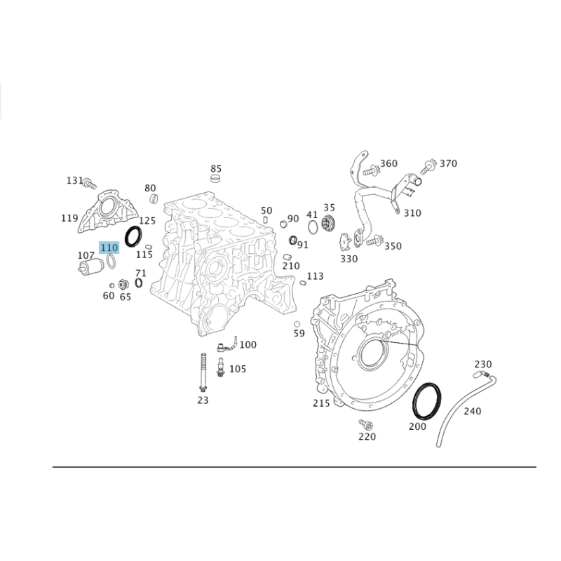 Δακτύλιος στεγανοποίησης (O-Ring) Mercedes-Benz A0189970245