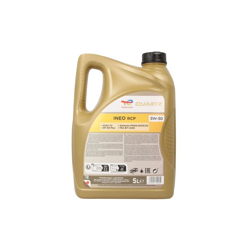 Λάδι κινητήρα TotalEnergies Quartz Ineo RCP 5W-30 5L ,CITROEN,PEUGEOT PSA