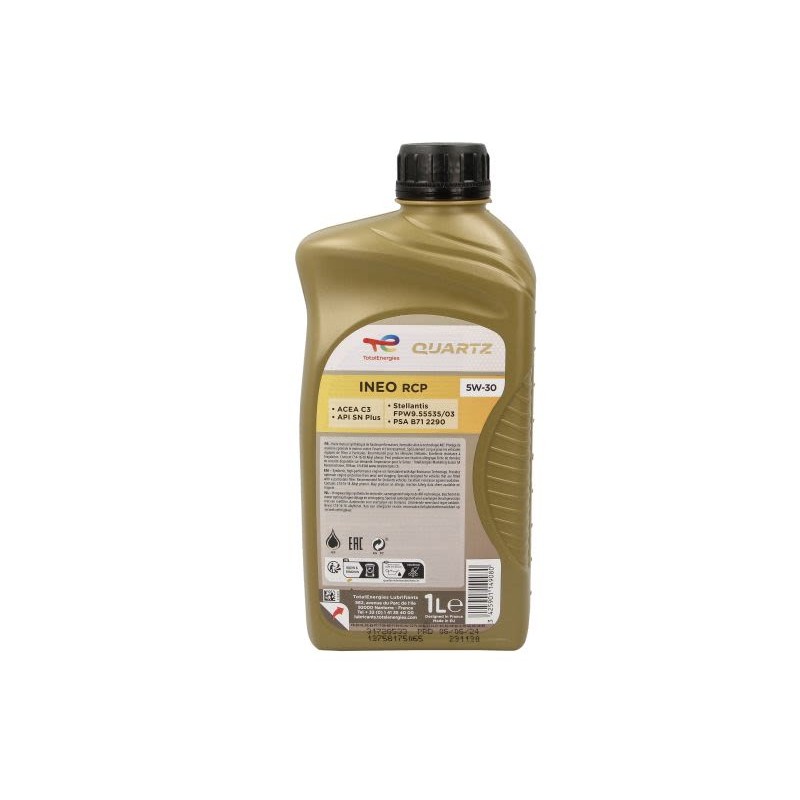 Λάδι κινητήρα TotalEnergies Quartz Ineo RCP 5W-30 1L Group PSA  CITROEN PEUGEOT OPEL