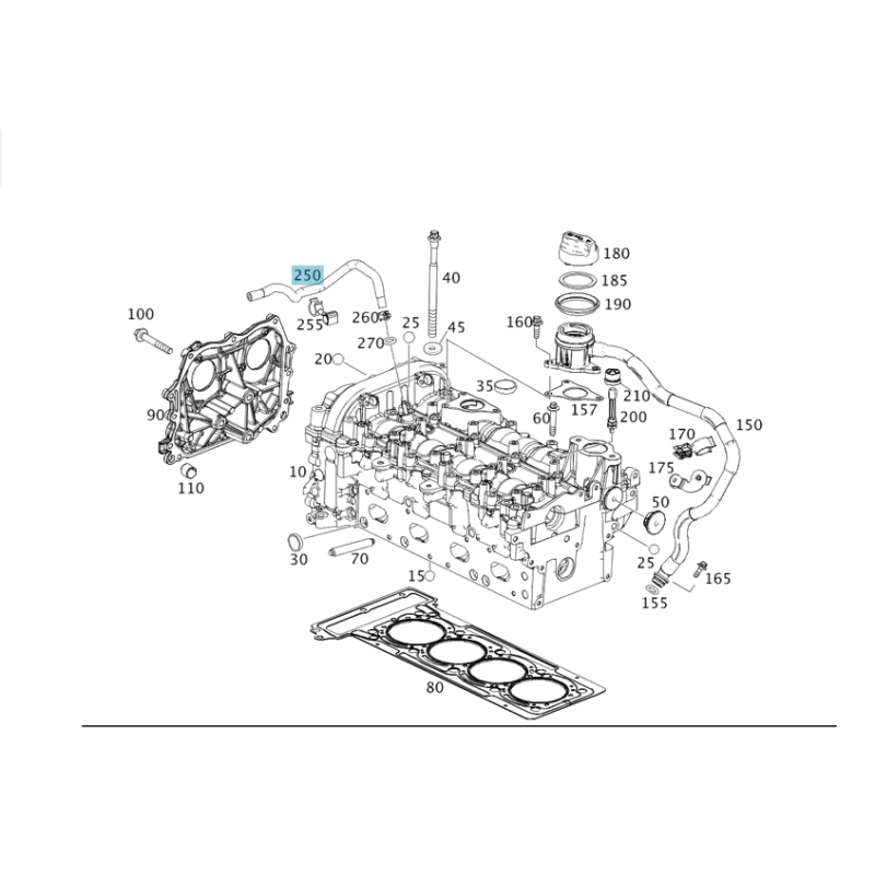 Κολλάρο Νερού Mercedes-Benz A2702031882 | Γνήσιο Ανταλλακτικό