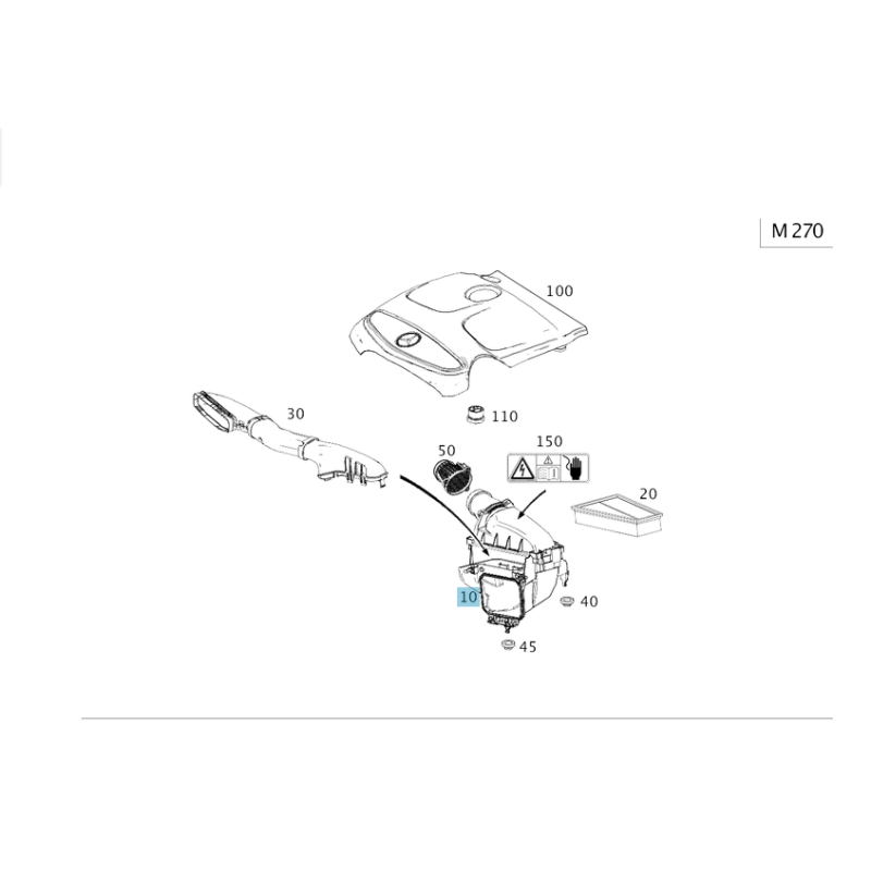 Κουτί Φίλτρου Αέρα Mercedes (A2700900601) | Aftermarket