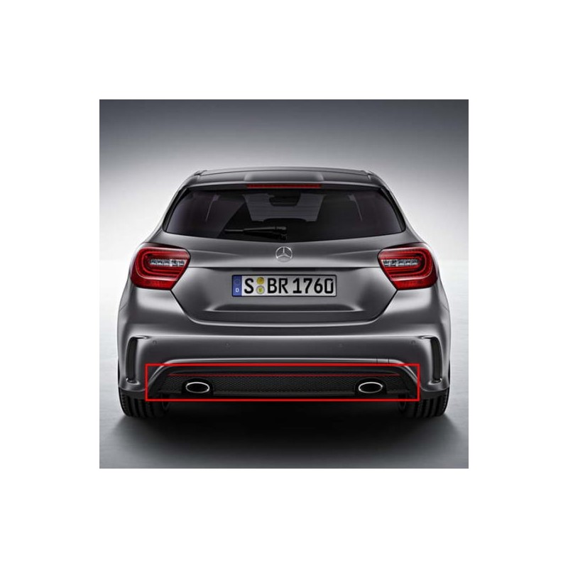 Rear Bumper Diffuser AMG Style for Mercedes A-Class W176 (2012-2018) | OEM Replacement A1768804840