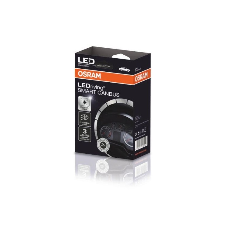 OSRAM LEDriving Smart Canbus H7 (LEDSC01) – LED Error Canceller & Bypass Kit (Pack of 2)