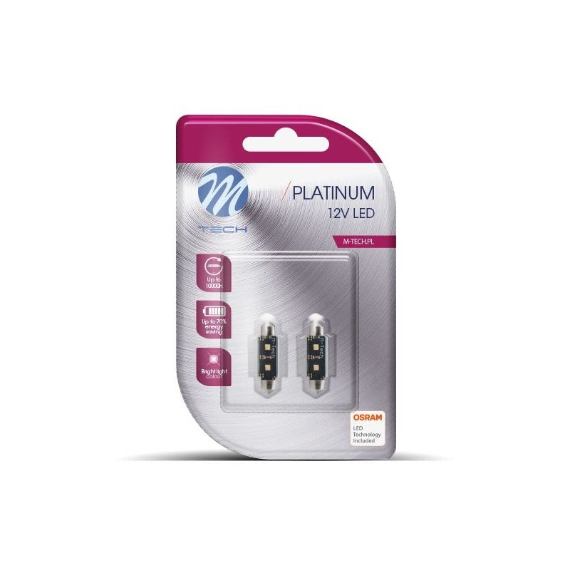 M-Tech Platinum C5W 41mm 12V 6000K Canbus
