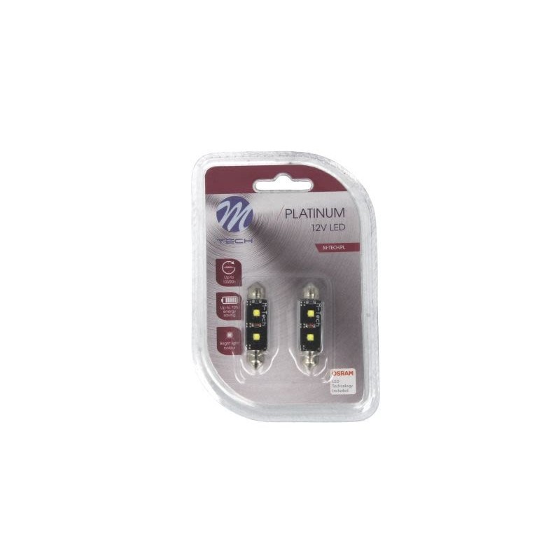 M-Tech Platinum TULB814W Λαμπτήρας LED C5W 41mm Canbus youparts.gr