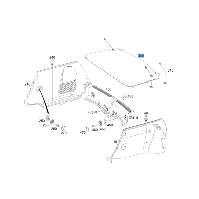 Εταζέρα Mercedes A-Class W177 Hatchback Aftermarket | A1776905400 Εταζιέρα