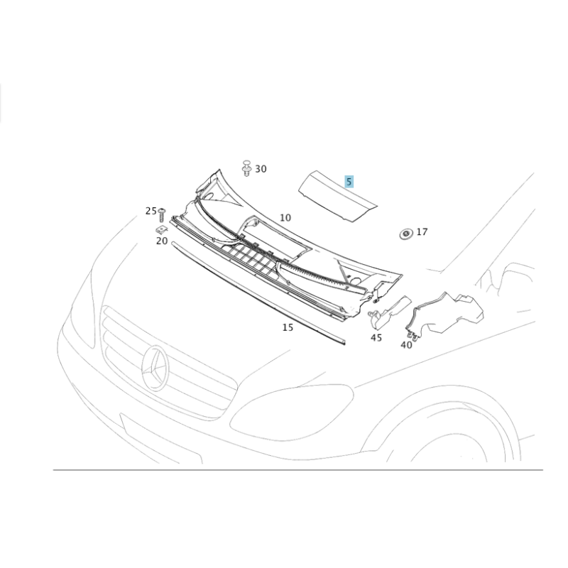 Καπάκι Φίλτρου Καμπίνας Mercedes Vito W639 | A63988400229E80