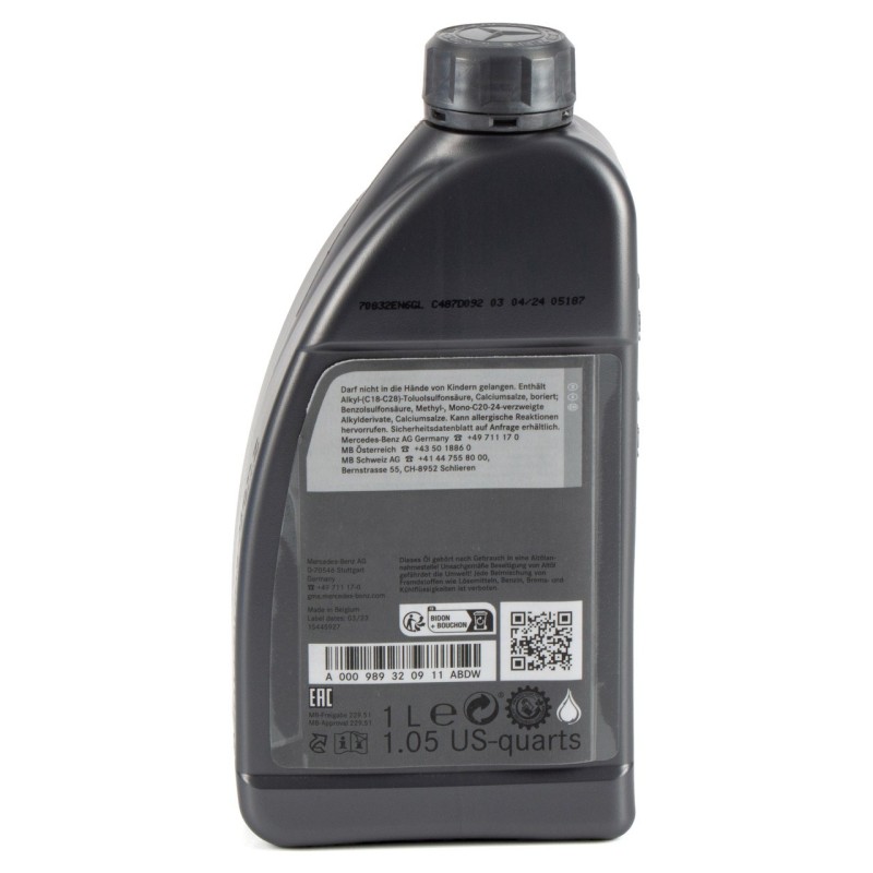 Λάδι Mercedes 5W-30 MB 229.51 A000989320911
