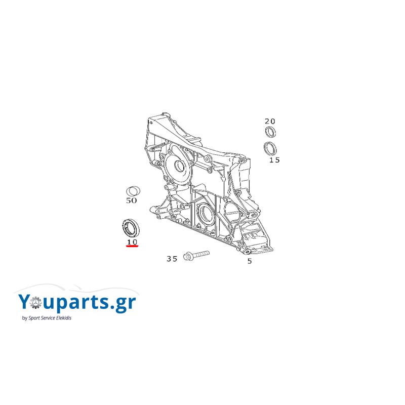 Τσιμούχα στροφάλου γνήσια Mercedes-Benz A0239978447